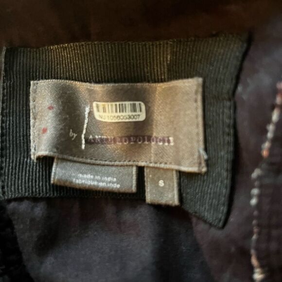 By Anthropologie Square-Neck Tiered Midi Dress size Small - Picture 9 of 10